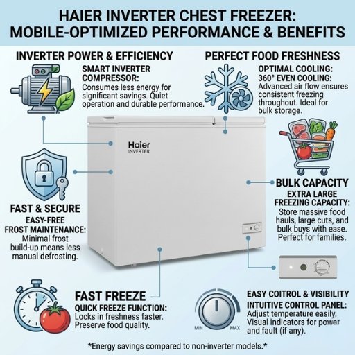 HDF-320 Inverter INV Deep Freezer - Image 3
