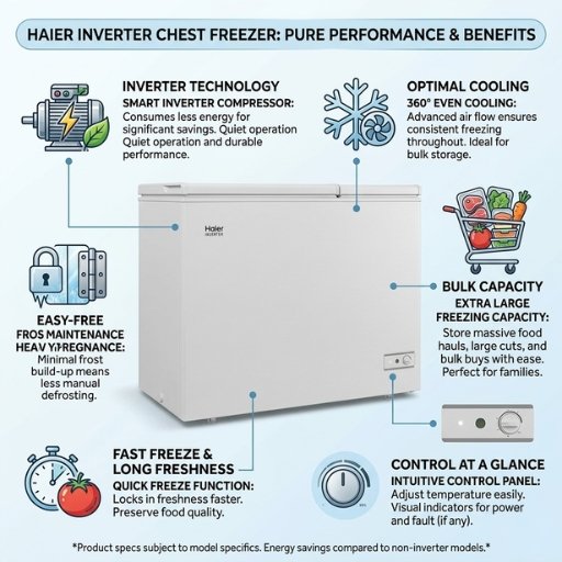 HDF-320 Inverter INV Deep Freezer - Image 4
