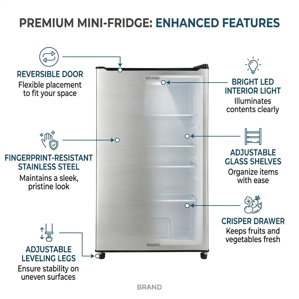 Dawlance Refrigerator 9101 Bedroom REF Series - Image 4