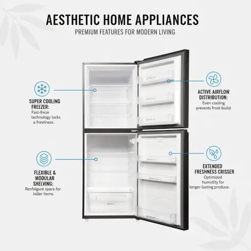 Haier Refrigerator HRF-346 EPR/EPB E Star - Image 3