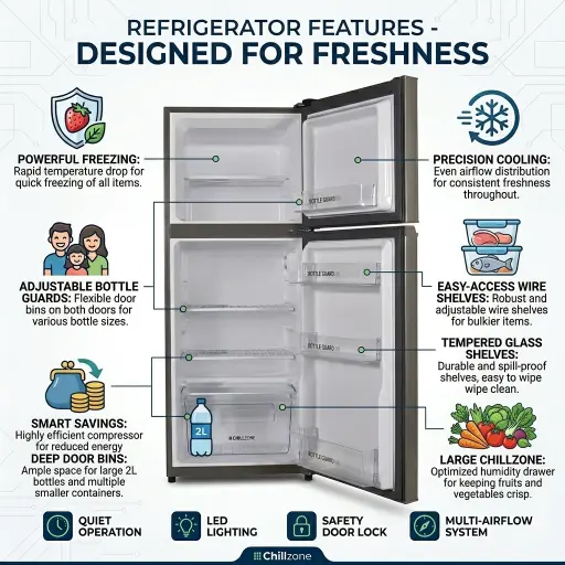 Haier Refrigerator HRF-418 IDGA/IDRGA (New Launch 2026) Digital Inverter with Turbo Fan - Image 2