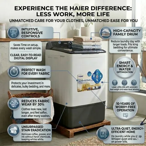 Haier Washing Machine HWM80-1217E Semi Auto - Image 3