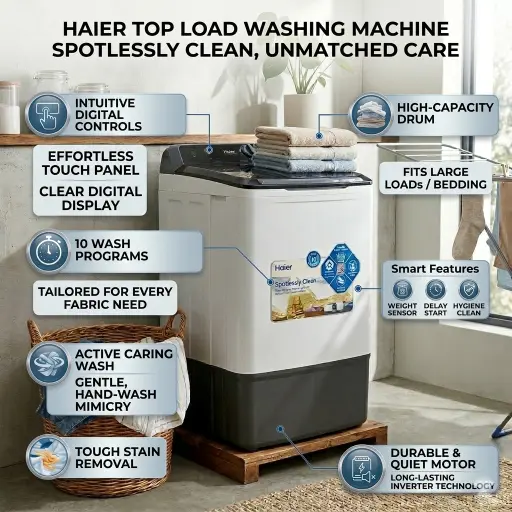 Haier Washing Machine HWM80-1217E Semi Auto - Image 4