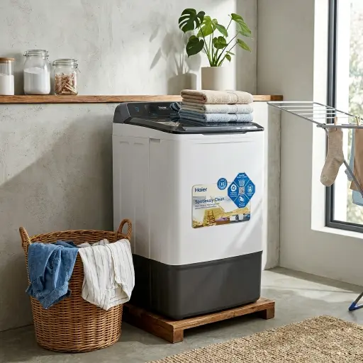 Haier Washing Machine HWM80-1217E Semi Auto - Image 2