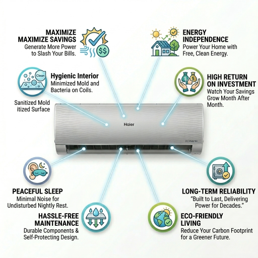 Haier Air Conditioner HSU-19HFAB/013WUSDC(Grey)-T3 18000 BTU Series - Image 3