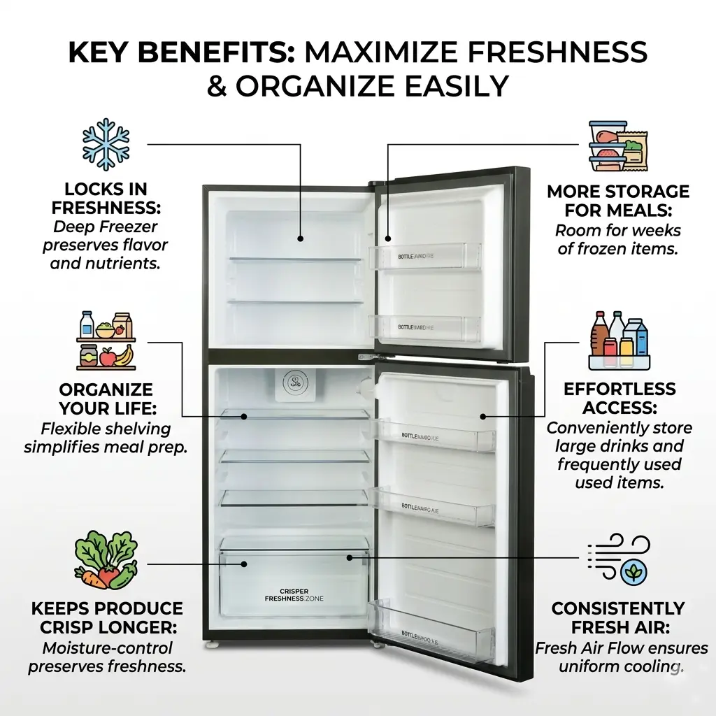 Haier Refrigerator HRF-458 IAPA+/IARA (New Launch 2026) Inverter Anti Bacterial - Image 4