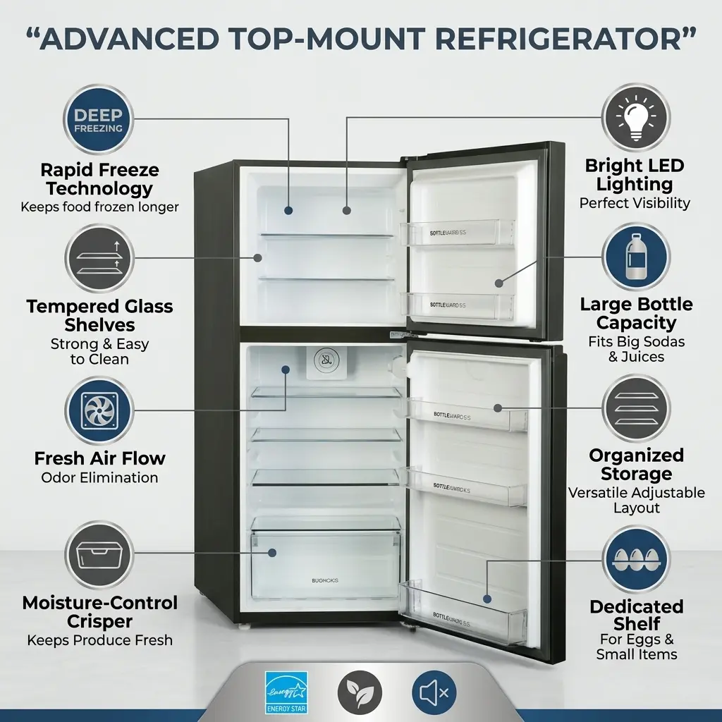 Haier Refrigerator HRF-458 IAPA+/IARA (New Launch 2026) Inverter Anti Bacterial - Image 2