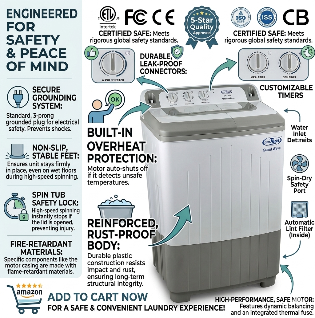 SA-280 WASHERS (SUPER ASIA) Twin Tub - Image 3