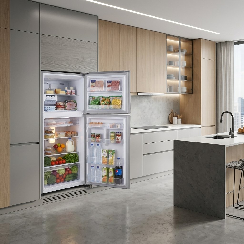 Dawlance Refrigerator 9160LF Chrome Pro Hairline Silver Double Door ( 11 CF ) - Image 7