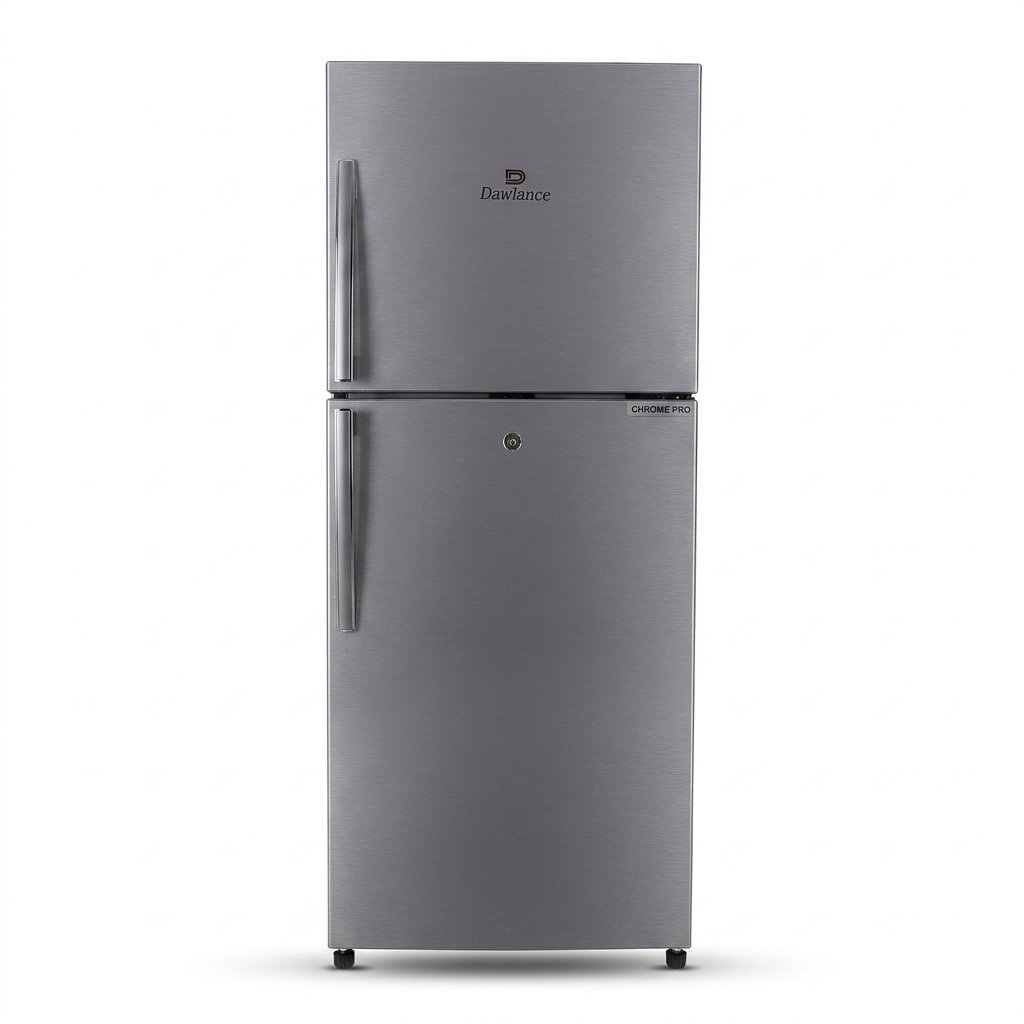 Dawlance Refrigerator 9160LF Chrome Pro Hairline Silver Double Door ( 11 CF )