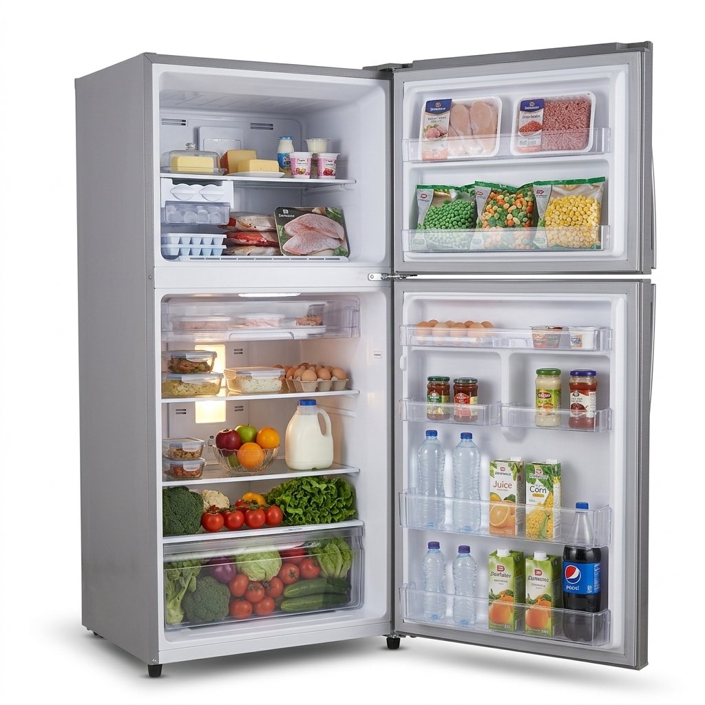Dawlance Refrigerator 9160LF Chrome Pro Hairline Silver Double Door ( 11 CF )