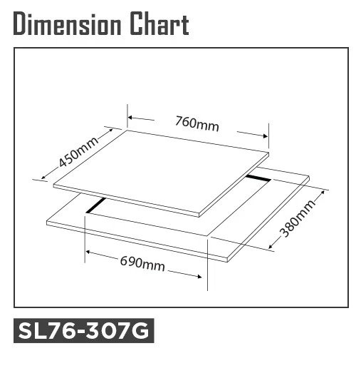 Steeline Built-In Hob SL76-307G