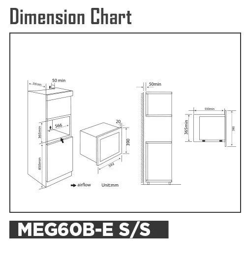 Steeline Built-In Microwave MEG60B