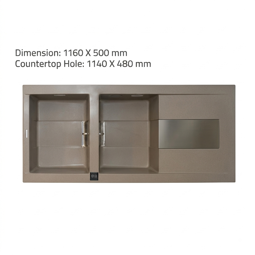 Steeline Ceramic Sink Sirex 500