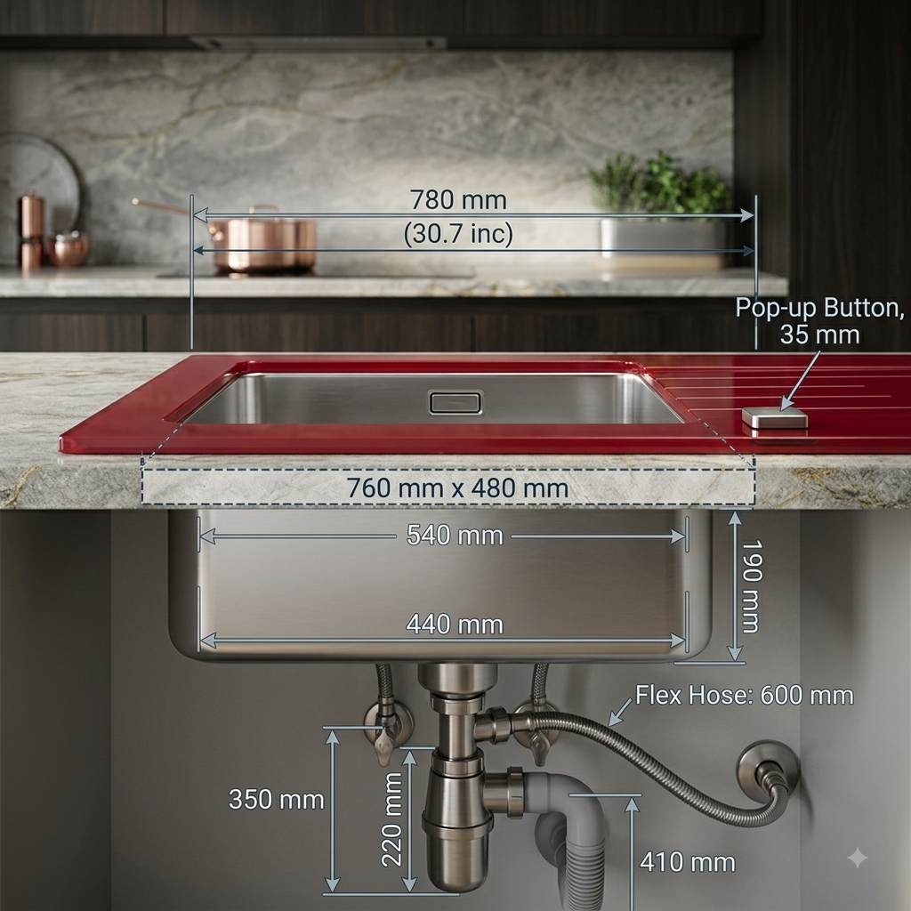 Steeline Glass Sink Pura 861
