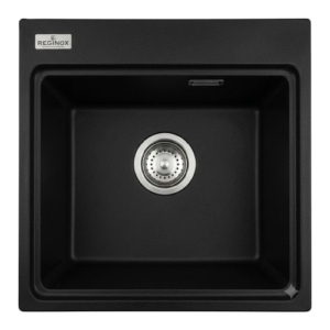 Steeline Granite Sink SL-580GR (Matte Black & Grey - Single Bowl )