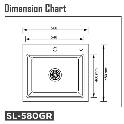 Steeline Granite Sink SL-580GR