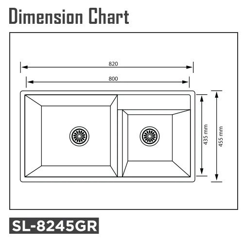 Steeline Granite Sink SL-8245GR