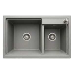 Steeline Granite Sink SL-8245GR (Available in Matte Black & Grey - Double Bowl )