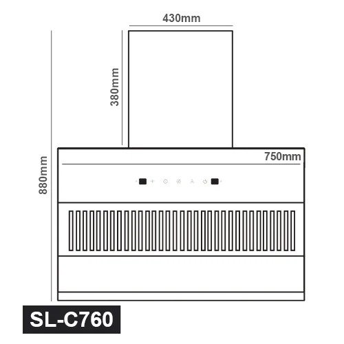 Steeline Slant Hood SL-C760